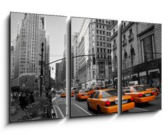 Obraz 3D tdln - 90 x 50 cm F_BS15231811 - Taxies in Manhattan