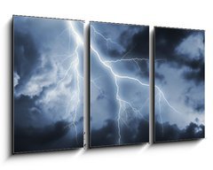 Obraz 3D třídílný - 90 x 50 cm F_BS16831517 - Lightning