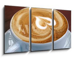 Obraz 3D tdln - 90 x 50 cm F_BS17603905 - Cappuccino mit Herz