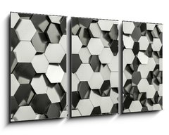 Obraz 3D tdln - 90 x 50 cm F_BS179876377 - hexagon geometric background