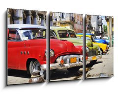 Obraz 3D tdln - 90 x 50 cm F_BS18821372 - Colorful Havana cars