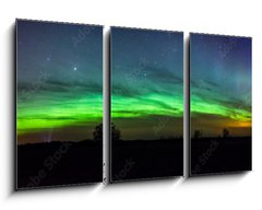 Obraz 3D tdln - 90 x 50 cm F_BS190001555 - Green Aurora Borealis