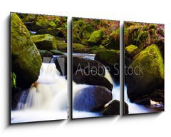 Obraz 3D tdln - 90 x 50 cm F_BS19178751 - flowing stream