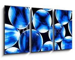 Obraz 3D tdln - 90 x 50 cm F_BS19265603 - blue gass beads