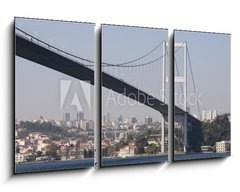 Obraz 3D tdln - 90 x 50 cm F_BS19286238 - Erste Bosporusbr cke in Istanbul - T rkei - Erste Bosporusbr cke v Istanbulu