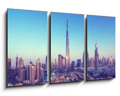 Obraz 3D tdln - 90 x 50 cm F_BS204287935 - Dubai skyline, United Arab Emirates