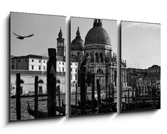 Obraz 3D tdln - 90 x 50 cm F_BS211839650 - Gondolas and Santa Maria della Salute church in Venice