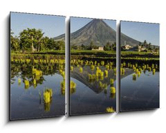 Obraz 3D tdln - 90 x 50 cm F_BS222228981 - Volcano in the early morning