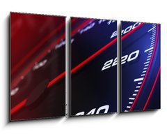 Obraz 3D tdln - 90 x 50 cm F_BS22279188 - Speedometer up and close