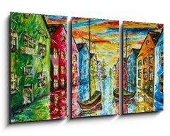 Obraz 3D tdln - 90 x 50 cm F_BS229305954 - Original art oil and palette knife on canvas