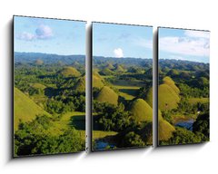 Obraz 3D tdln - 90 x 50 cm F_BS242300019 - chocolate hill in aerial view, Bohol Philippines