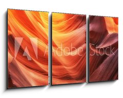 Obraz 3D tdln - 90 x 50 cm F_BS257100196 - Scenic colorful waves in famous Antelope Canyon, Arizona, USA - Malebn barevn vlny v slavn antilopy kaonu, Arizona, USA