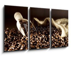 Obraz 3D tdln - 90 x 50 cm F_BS26244537 - Kaffeebohnen