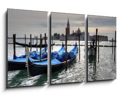 Obraz   Gondolas in Venice, 90 x 50 cm