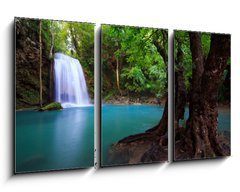 Obraz 3D tdln - 90 x 50 cm F_BS27019099 - Erawan Waterfall in Kanchanaburi, Thailand