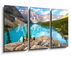 Obraz 3D tdln - 90 x 50 cm F_BS28040110 - moraine lake - jezero moraine