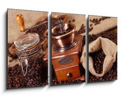 Obraz 3D tdln - 90 x 50 cm F_BS28378759 - Hot coffee and chocolate 