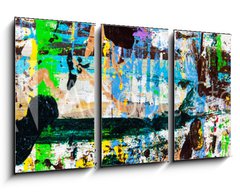 Obraz 3D tdln - 90 x 50 cm F_BS284026983 - Abstract art with splashes of multicolor paint; as a fun; creative