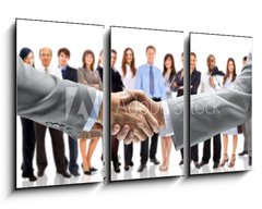 Obraz   handshake isolated on business background, 90 x 50 cm
