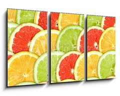 Obraz   Background with citrus fruit slices, 90 x 50 cm