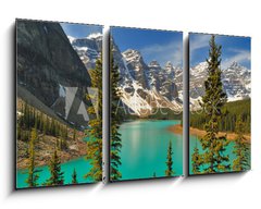 Obraz 3D tdln - 90 x 50 cm F_BS28732439 - Moraine Lake Afternoon