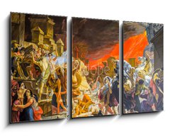 Obraz 3D tdln - 90 x 50 cm F_BS297386468 - death of Pompeii, a reproduction of a painting by Karl Bryullov, the last day of Pompeii