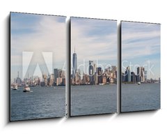Obraz 3D tdln - 90 x 50 cm F_BS298206863 - South Manhattan from a Hudson river ferry