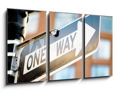 Obraz 3D tdln - 90 x 50 cm F_BS29950623 - Street sign on the bright day