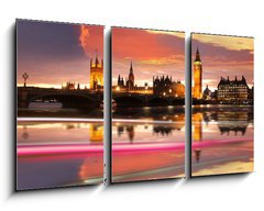 Obraz 3D tdln - 90 x 50 cm F_BS30031688 - Big Ben in the evening, London, UK