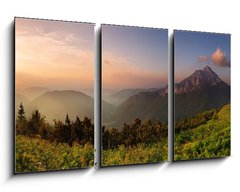 Obraz   Roszutec peak in sunset  Slovakia mountain Fatra, 90 x 50 cm