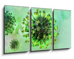 Obraz 3D tdln - 90 x 50 cm F_BS318368939 - Coronavirus 2019