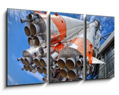 Obraz 3D tdln - 90 x 50 cm F_BS31858849 - Russian space transport rocket