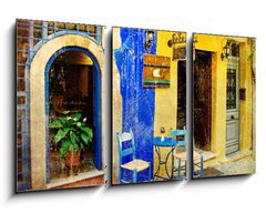 Obraz   pictorial old streets of Greece  Chania, Crete, 90 x 50 cm