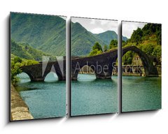 Obraz 3D tdln - 90 x 50 cm F_BS31949500 - Ponte del Diavolo Borgo a Mozzano