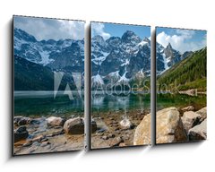 Obraz 3D tdln - 90 x 50 cm F_BS32123280 - Polish Tatra mountains Morskie Oko lake - Polsk tatransk jezero Morskie Oko
