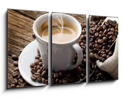 Obraz 3D tdln - 90 x 50 cm F_BS32282345 - hot  coffee - caffe fumante