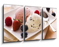 Obraz 3D tdln - 90 x 50 cm F_BS32366193 - Ice cream - Zmrzlina
