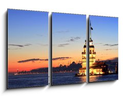 Obraz 3D tdln - 90 x 50 cm F_BS32651743 - Istanbul Maiden Tower from the east - Istanbul Maiden Tower od vchodu