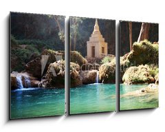 Obraz 3D tdln - 90 x 50 cm F_BS32704643 - Waterfall in Myanmar