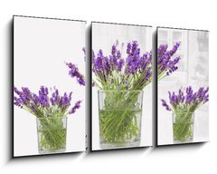 Obraz 3D tdln - 90 x 50 cm F_BS32794257 - Vasi di lavanda in casa