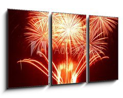 Obraz 3D tdln - 90 x 50 cm F_BS32925083 - Colorful fireworks