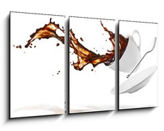 Obraz 3D tdln - 90 x 50 cm F_BS33132237 - coffee splash - kva splash