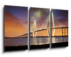 Obraz 3D tdln - 90 x 50 cm F_BS33318340 - Arthur Ravenel Jr Cooper River Suspension Bridge Charleston SC - Arthur Ravenel Jr Cooper n zvsn most Charleston SC