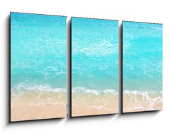 Obraz 3D tdln - 90 x 50 cm F_BS33483218 - Caribbean turquoise beach perfect sea sunny day