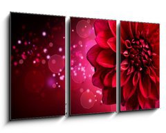 Obraz   Dahlia Autumn flower design, 90 x 50 cm