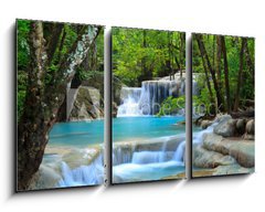 Obraz 3D tdln - 90 x 50 cm F_BS34907501 - Erawan Waterfall, Kanchanaburi, Thailand