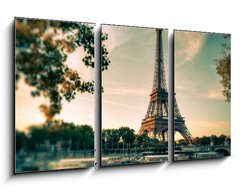 Obraz 3D tdln - 90 x 50 cm F_BS35460812 - Tour Eiffel Paris France