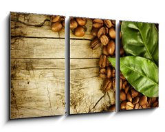 Obraz 3D tdln - 90 x 50 cm F_BS35516125 - Coffee backround. With copy-space for text