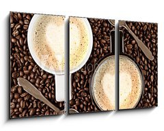 Obraz 3D tdln - 90 x 50 cm F_BS35552461 - Caffe Latte for two - Caffe Latte pro dva