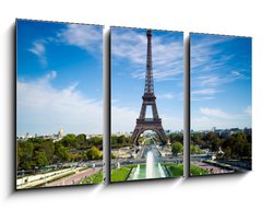 Obraz 3D tdln - 90 x 50 cm F_BS35666922 - Tour Eiffel Paris France